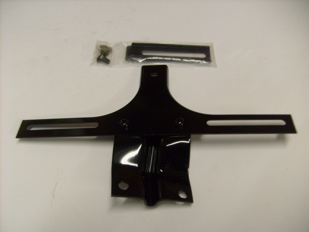 FRONT NUMBER PLATE BRACKET BLACK 1939-40