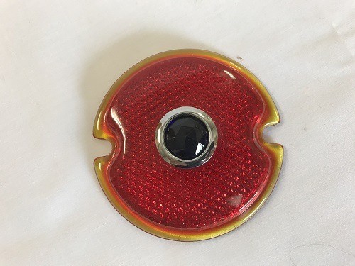 TAIL LIGHT LENS WITH BLUE DOTS 1933-36