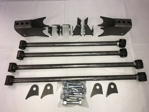 TRIANGULATED 4 BAR KIT REAR- STEEL