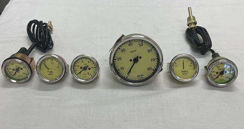 GAUGES MECHANICAL SET OF SIX