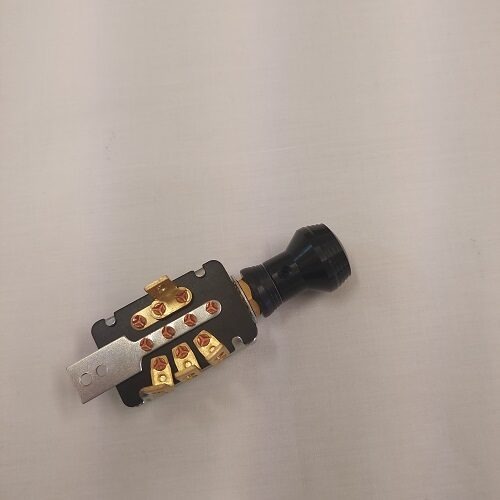 HEADLIGHT SWITCH 3 POSITION ART DECO BLACK