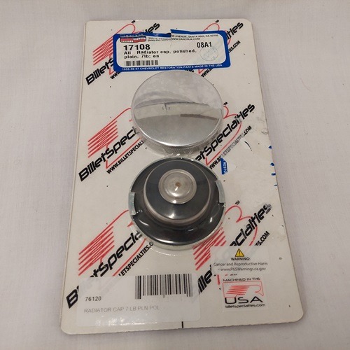 RADIATOR CAP BILLET POLISHED 7 LB