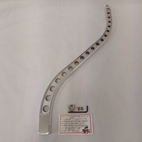 GENNIE COMMANDER SHIFT STICK SWAN POLISHED 19"