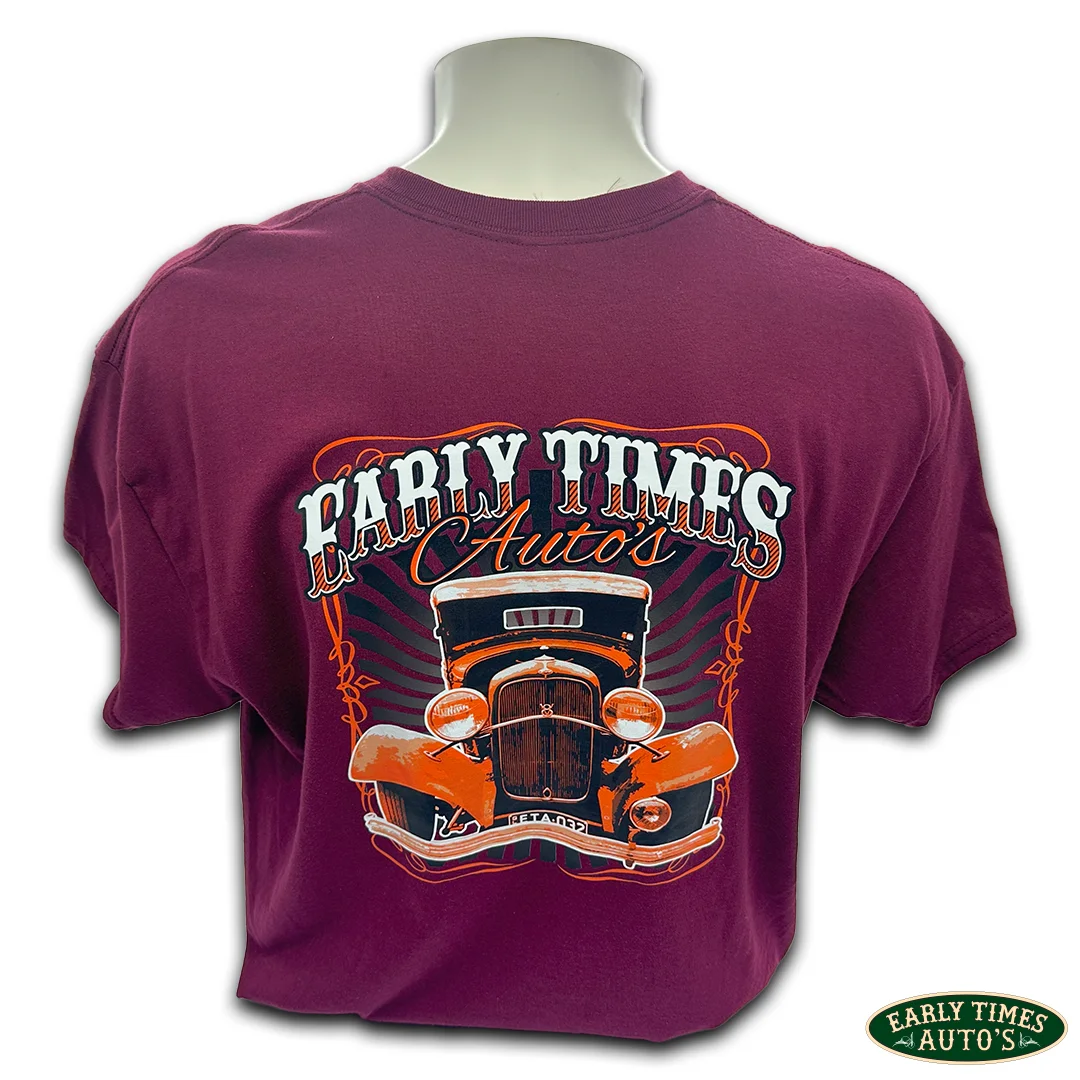 1932 PICKUP T SHIRT (BURGANDY)